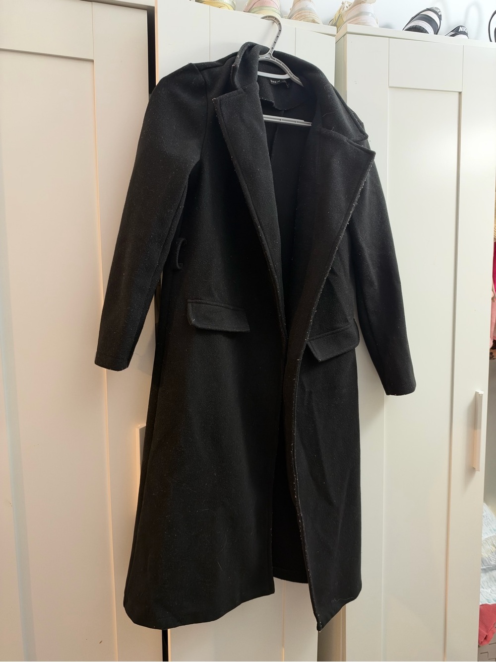 Classic Black Long Women's Coat